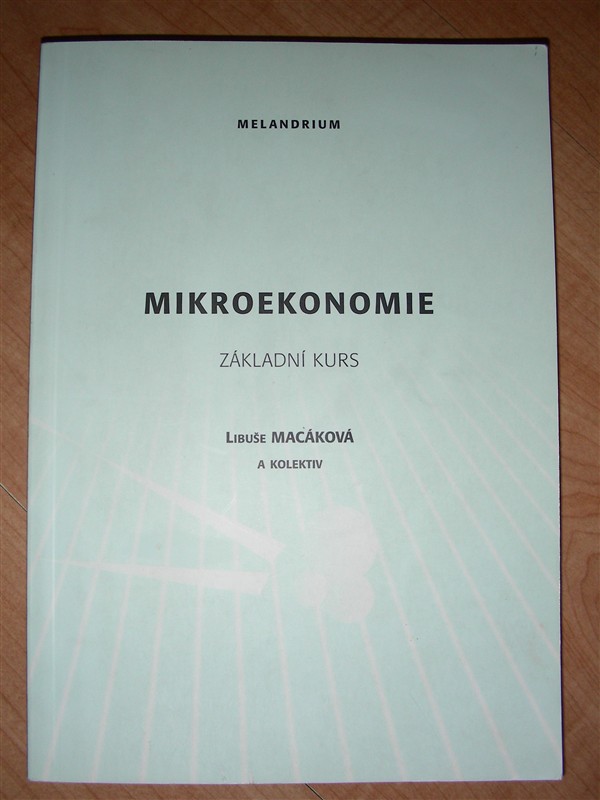 Mikroekonomie - zkladn kurs - Fotografie . 1
